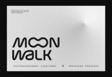 Moon Walk Font Poster 1