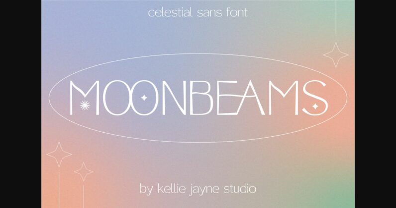 Moonbeams Font Poster 3