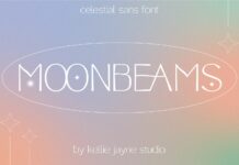 Moonbeams Font Poster 1