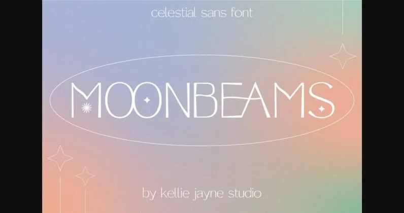 Moonbeams Font Poster 1