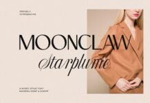 Moonclaw Starplume Font Poster 1