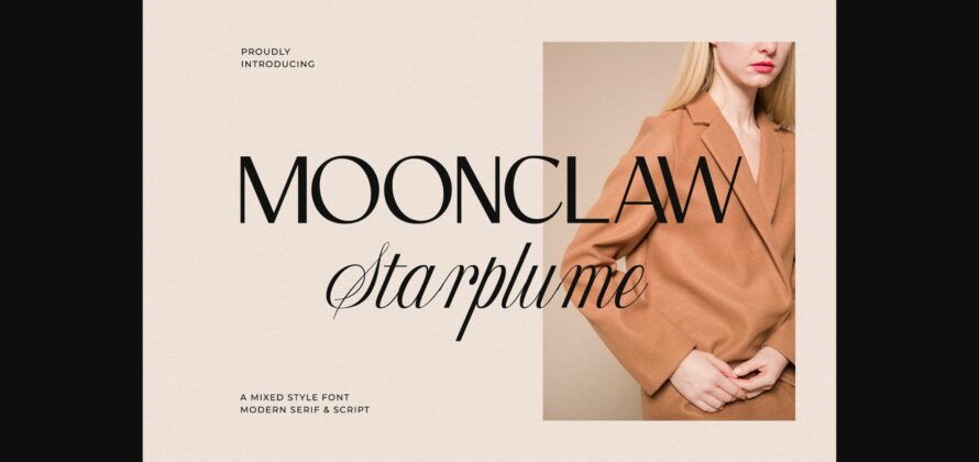 Moonclaw Starplume Font Poster 1