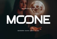 Moone Font Poster 1