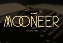 Mooneer Font Poster 1