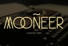 Mooneer Font Mooneer Font Poster 1