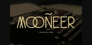 Mooneer Font Poster 1