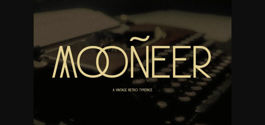 Mooneer Font Poster 1