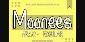 Moonees Font Poster 1