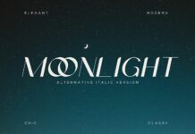 Moonlight  Font Poster 1