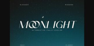Moonlight  Font Poster 1