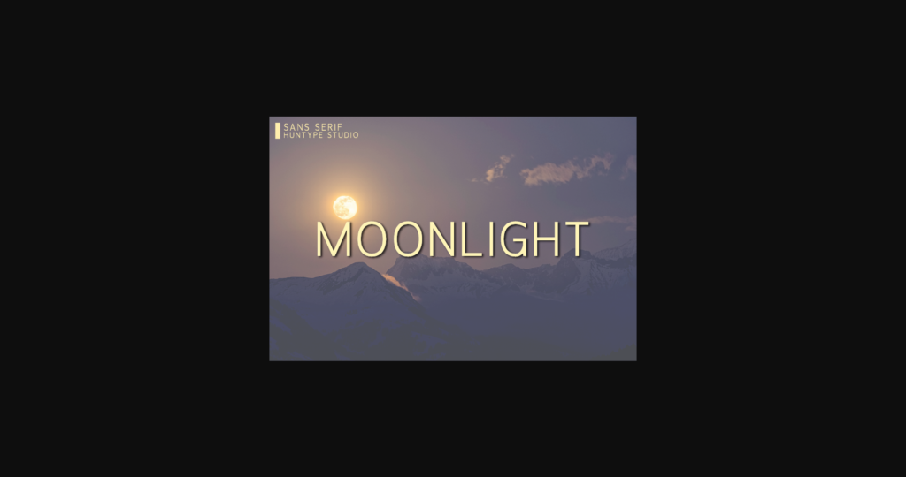 Moonlight Font Poster 3