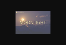 Moonlight Font Poster 1