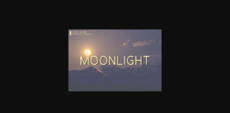 Moonlight Font Poster 1