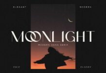 Moonlight Font Poster 1