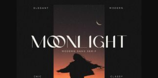 Moonlight Font Poster 1