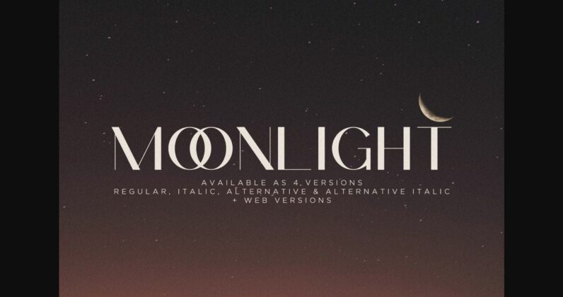 Moonlight Font Poster 6
