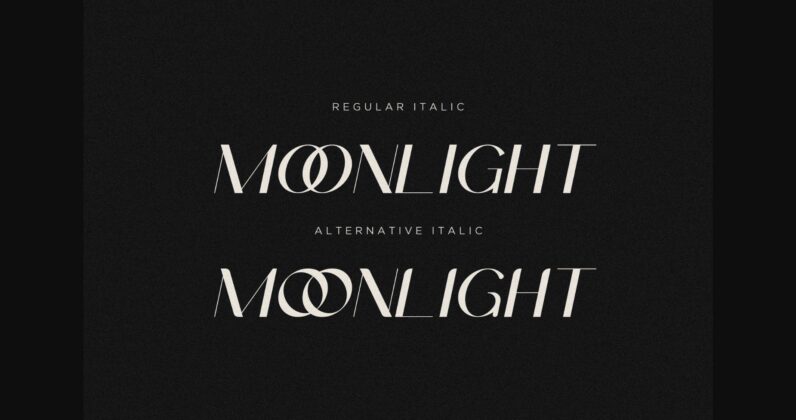 Moonlight Font Poster 10