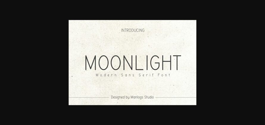 Moonlight Font Poster 3