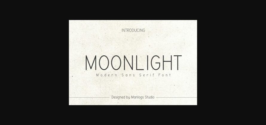 Moonlight Font Poster 1