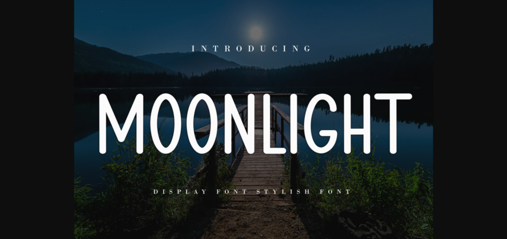 Moonlight Font Poster 3