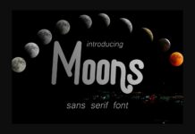 Moons Font Poster 1