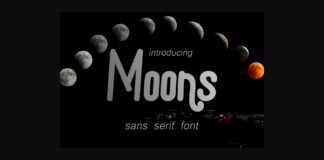 Moons Font Poster 1