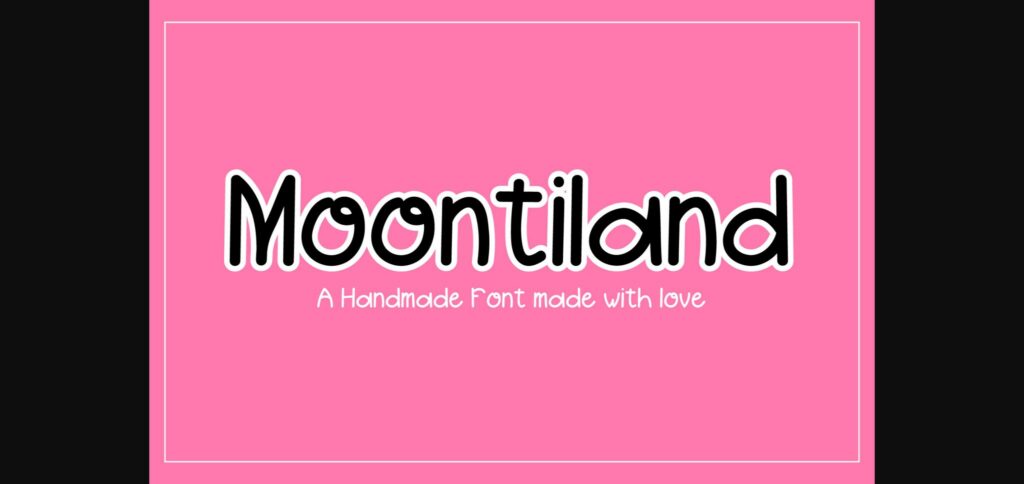 Moontiland Font Poster 3