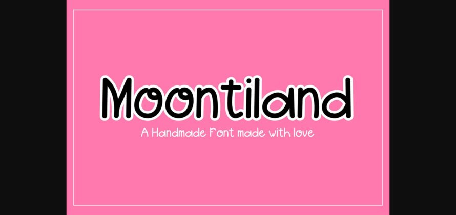 Moontiland Font Poster 3