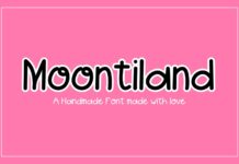 Moontiland Font Poster 1