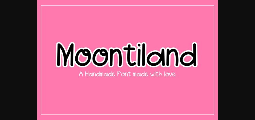 Moontiland Font Poster 1