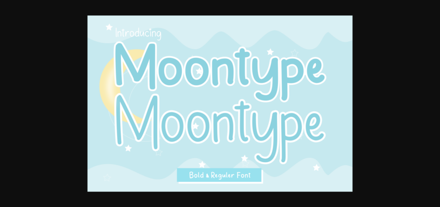 Moontype Font Poster 3