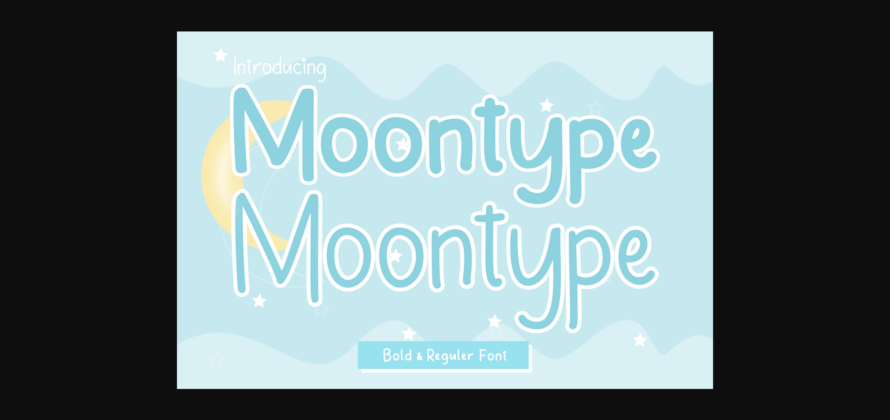 Moontype Font Poster 1