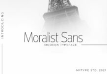 Moralist Sans Font Poster 1