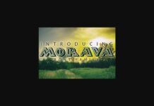 Morava Font Poster 1