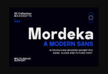 Mordeka Font Poster 1