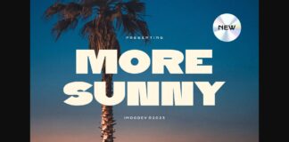 More Sunny Font Poster 1
