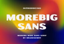 Morebig Sans Font Poster 1