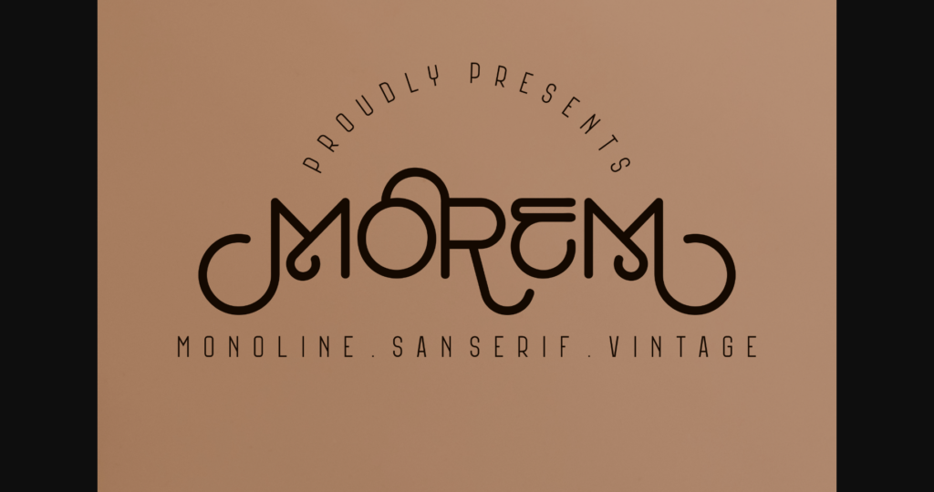 Morem Font Poster 3