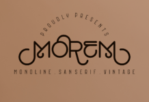 Morem Font Poster 1