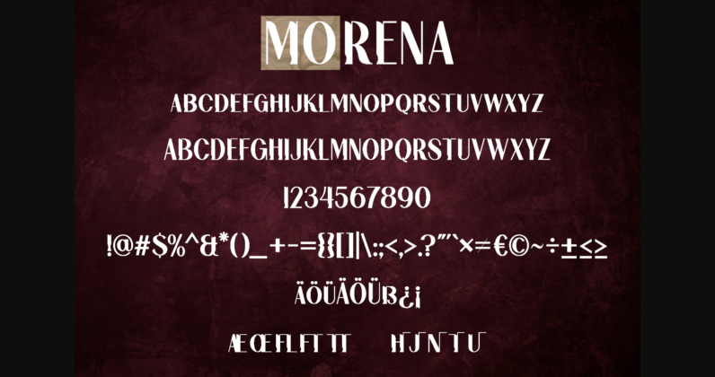 Morena Font Poster 7