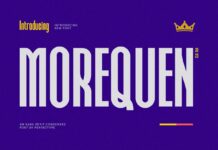 Morequen Font Poster 1