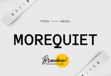 Morequiet Font Poster 1