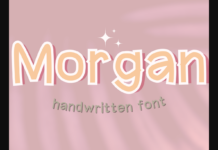 Morgan Font Poster 1