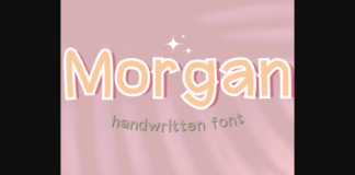 Morgan Font Poster 1