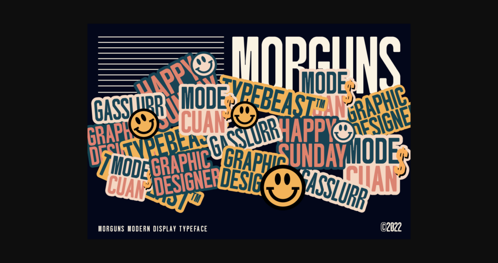 Morguns Font Poster 4