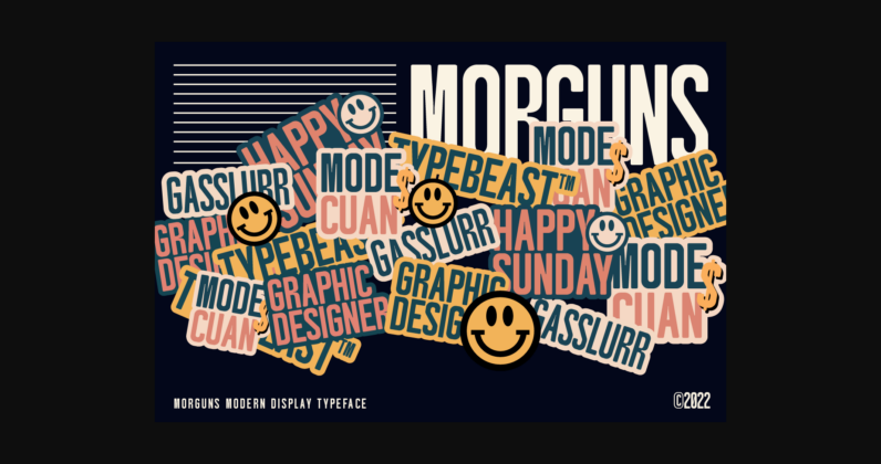 Morguns Font Poster 4