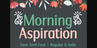 Morning Aspiration Font Poster 1