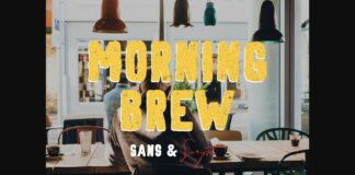 Morning Brew Font Poster 1