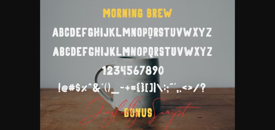 Morning Brew Font Poster 4