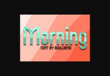 Morning Font Poster 1